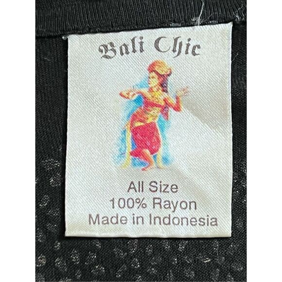 Bali Chic Long Sleeve Embellished Pullover Shirt, Blouse Size One Size - Picture 4 of 4